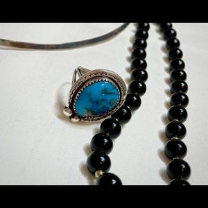 Navajo Sterling Silver Turquoise Ring